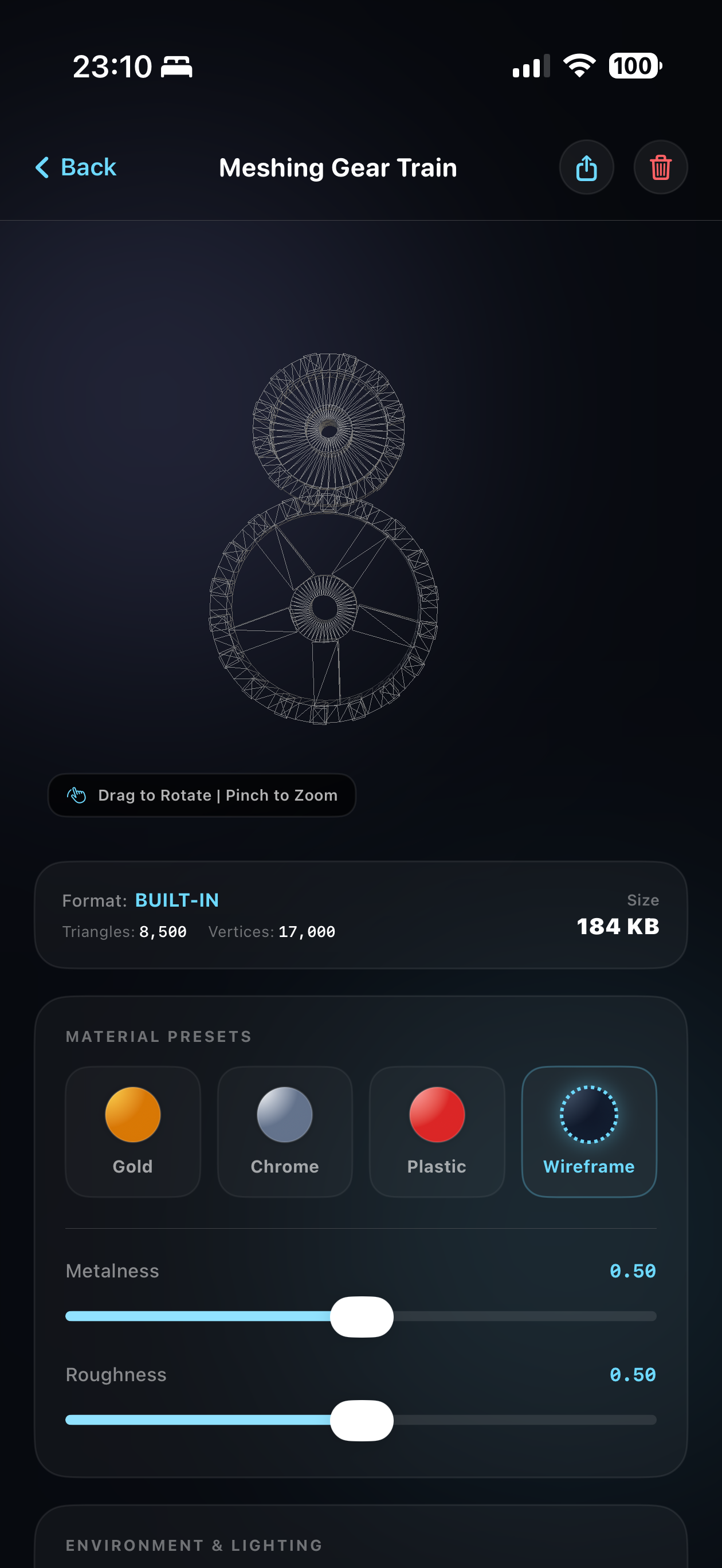 Interactive 3D Viewport